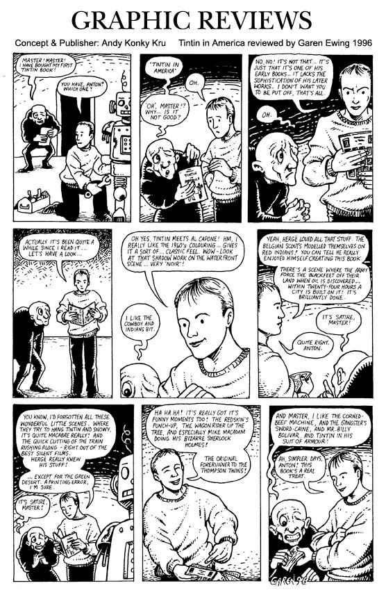 Tintin in America reviewed by Garen Ewing