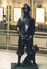 Bronze statue of Tintin
