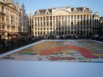 Tintin Festival 2009, Brussels Grand Place